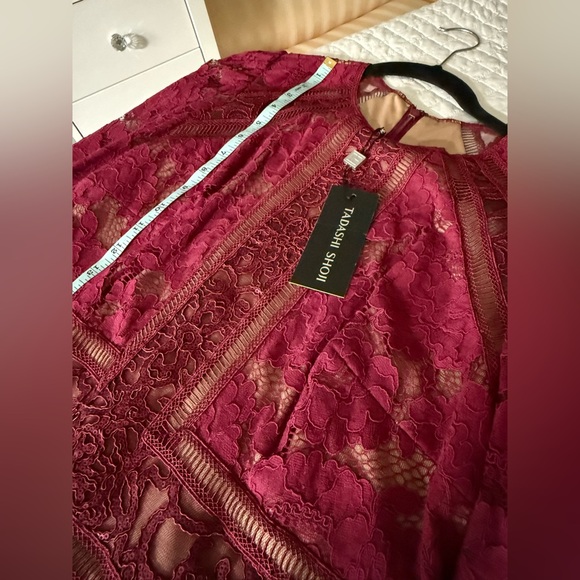 Tadashi Shoji Selena dress in Wine - Picture 7 of 12